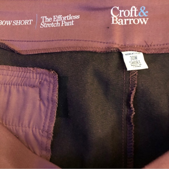 CROFT & BARROW Womens The Effortless Stretch Pull On Pant Size 30W Short New - Picture 7 of 11